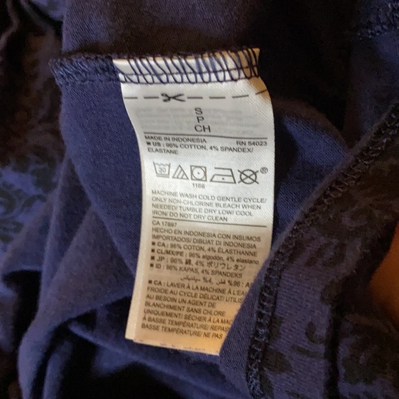 Old navy maternity blue black damask pattern dress size Small - Picture 5 of 5